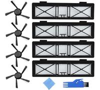EATBALE Pièces de rechange pour Neato Botvac Connected Series compatibles avec D10 D9 D8 D3 D4 D5 D6 D7 et pour Botvac D Series D75 D80 D85 aspirateurs Kit d'accessoires filtres brosses latérales