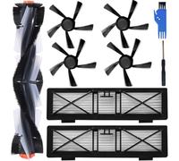 EATBALE Pièces de rechange pour Neato Botvac D Series D3 D4 D5 D6 D7 D8 D9 D10 D75 D80 D85 aspirateur robotavec 1 brosse principale, 4 brosses latérales, 2 filtres, 1 brosse de nettoyage, 1 tournevis