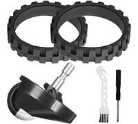 EATBALE Pneus de remplacement pour IRobot Roomba 500, 600, 700, 800, 900 i7 i7+ Plus E5 E6 Series aspirateur, Accessoires 2 pneus Caoutchouc de + 1 roue pivotante avant antidérapante Grande adhérence
