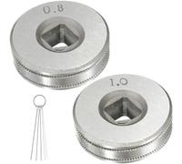 EATBALE Rouleau d'entraînement du dévidoir de fil 0.8/1.0 mm pour SSJ16 MIG MAG Rouleaux de soudure pour dévidoir de fil MIG Roues à rouleaux moletés Pièces de rechange pour coupe de la rainure