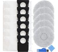 EATBALE Sac à poussière Lingette Kit d'accessoires pour Eureka J15 Pro Ultra Aspirateur Robot 6 Sacs à poussière 5 Serpillières de Nettoyage Microfibre Grande capacité Jetable Pièces de Rechange