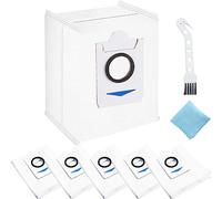 EATBALE Sacs d'aspirateur pour Ecovacs Deebot T10 Plus pour Ecovacs Deebot X1 Plus station d'aspiration robot, Sacs à poussière capacité 3,2 L Pièces de rechange avec outils de nettoyage (6 pièces)