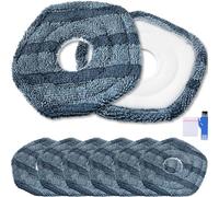 EATBALE Serpillère de rechange pour Eufy X10 Pro Omni / X9 Pro aspirateurs robots Lingette en microfibre Lavable Réutilisable Lingette de nettoyage Amovible Doux Kit d'accessoires (8 pièces)
