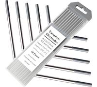 EATBALE Soudage Électrode tungstène pour TIG soudage (Gris WC20/EWCe-2) 98% tungstène et 2% oxyde de cérium 10 pièces 3/32" x 7" et 1/16" x 7" Électrode professionnelle pour TIG Polissage Meulage