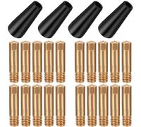 EATBALE Torche de soudage MIG/MAG 14AK MB14 15AK MB15 Buse à fil fourré Kit de buse de contact Diffuseur Buse Airless 0.6 mm 0.8 mm 0.9 mm 1.0 mm Buses conductrices Pistolet de soudage Consumables