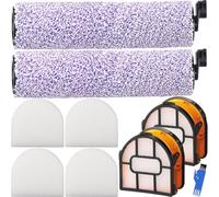 EATBALE WDB1F2 Pièces de Rechange pour Shark WD100 WD101 WD200 WD201 AW201 WD200C WD201C WD101C WD210EU HydroVac XL 3 en 1 aspirateur Multi-Surfaces 2 brosses à Rouleaux 2 filtres 4 filtres en Mousse