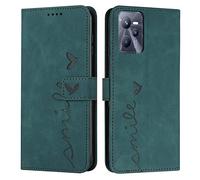 EATCYE Coque pour Oppo Realme C35 / Narzo 50A Prime, Étui Housse en Cuir PU, Magnetique Flip [Pochette de Portefeuille], Etui de Protection pour Oppo Realme C35 / Narzo 50A Prime (Vert)