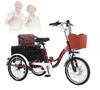 EaThsalL 20 '' Assistance électrique Vélos à 3 Roues Tricycle Vélo De Cycl électrique pour Adulte avec Panier Supplémentaire Tricycle De Mobilité Exercice D