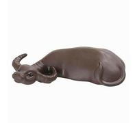 EatingBiting Figurine créative en argile violette de buffle - 2,5 x 10,4 cm - Décoration de thé faite à la main - Accessoire de cérémonie pour la maison et la table à thé