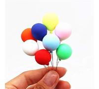 EatingBiting Lot de 8 accessoires pour maison de poupée miniature 1:12 - Ballons artificiels colorés - Ornements artisanaux - Meubles de maison de poupée miniature - Accessoire de jardin miniature à