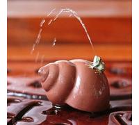 EatingBiting Thé grenouille sur conque pour animal domestique Kung Fu - Décoration idéale pour les amateurs de thé - Principe d'expansion de la chaleur