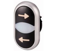 Eaton Bouton-poussoir M22-DDL-S-X226/X26 à double touche, collerette plastique, 1 pc(s)