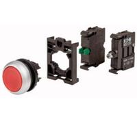 Eaton 110932 M22-DL-R-K10LED-BVP Bouton-poussoir lumineux à rappel collerette plastique 1 pc(s)
