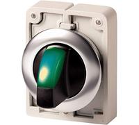 Eaton 187132 lumineux Wahl touches, support frontal, avec potence, vert, 3 positions, rastend