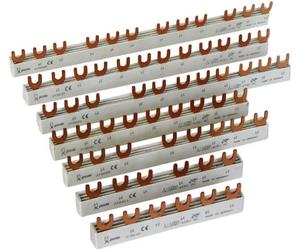Eaton 215638 Barre omnibus Eaton Euro-Vario euro 63 A EVG-1PHAS/6MOD Rail de phase 1 pôle 10 mm² 63 A 500 V
