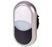 Eaton 216704 M22-DDL-WS Bouton-poussoir à double touche collerette plastique bouton 1 pc(s) Piece