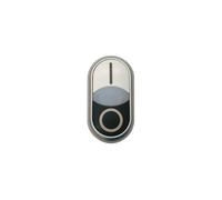 Eaton Eaton Bouton double pression lumineux, marqué M22-DDL-WS-X1/X0 Quantité:1