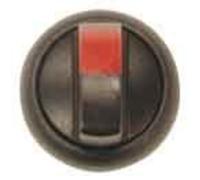 Eaton 216836 lumineux Wahl Bouton, 3 positions, Rouge, tastend