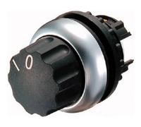Eaton PowerWare Eaton 216853 M22-W Bouton-poussoir de sélection Bague frontale plastique Commutateur rotatif noir 1 pc.