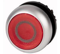 Eaton Bouton-poussoir lumineux M22-DRL-R-X0 à rappel collerette plastique rouge 1 pc(s)