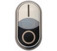 Eaton 284816 M22-DDLF-WS-X1/X0 Bouton-poussoir à double touche collerette