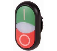 Eaton 284831 M22S-DDLM-GR-X1/X0 Bouton-poussoir à double touche collerette plastique 1 pc(s)