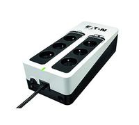 Eaton 3S 450 FR Onduleur Parafoudre - Off-Line UPS - Alimentation sans Interruption - Puissance 450VA (6 Prises FR, Parasurtenseur, Silencieux) - Noir&Blanc (3S450F)