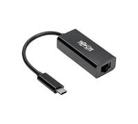 Tripp Lite USB C to Gigabit Ethernet Adapter USB Type C to Gbe 10/100/1000 - Adaptateur réseau - USB-C 3.1 - Gigabit Ethernet - noir