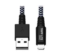 Eaton Câble USB vers Lightning, Robuste en nylon tressé, certifié MFi pour iPhone, iPad - 1,8 mètres (M100-006-HD)