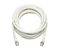 Eaton Cat8 25G/40G Certified Snagless Shielded S/FTP Ethernet Cable (RJ45 M/M), PoE, White, 15 Feet / 4.57 m, (N272-015-WH)