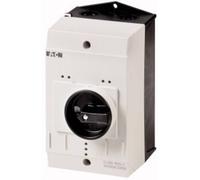 Eaton 219654 CI-K2-pkz0-G CI, boîtier en matière isolante K2, H x B x T = 160 x 100 x 130 mm, pour pkz0, poignée, Noir, Gris