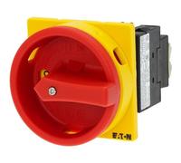 Eaton Commutateur à cames verrouillable 20 A 690 V 1 x 90° Jaune Rouge T0-2-1/EA/SVB 1 pc