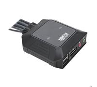 Eaton Commutateur KVM 2 ports B032-DPUA2 – DisplayPort 1.1, USB, Audio/Vidéo, câbles intégrés