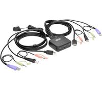 Eaton Commutateur KVM Tripp Lite B032-HUA2 2 ports USB/HD – Audio/vidéo, partage USB, noir
