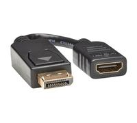 Eaton Convertisseur vidéo adaptateur DisplayPort vers HDMI, DP vers HDMI, M/F, résolution HD 1080p, câble de 15,24cm (P136-000)