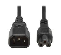 Tripp Lite Laptop Power Cord Adapter, C14 to C5 - 2.5A, 250V, H05VV-F, 2 m (6.6 ft.), Black - Câble d'alimentation - IEC 60320 C14 pour IEC 60320 C5