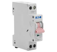 Eaton Disjoncteur modulaire 264741 (PLG4-C2/1N) 1P+N 2 A Courbe C manette rose à vis blanc