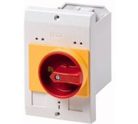 Eaton E-PKZ0-GR 072908 montage encastré, avec arrêt durgence (L x l x H) 80 x 85 x 129 mm rouge, jaune, gris 1 pc(s)