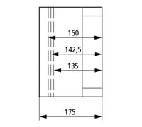 Eaton Eaton Boîtier individuel avec pré-empreintes métriques CI23E-150 Quantité:1