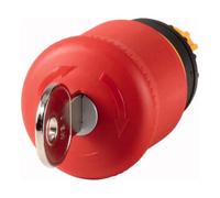 Eaton Bouton clé d'arrêt d'urgence M22-PVS refermable IP67/IP69 rouge 1 pièce