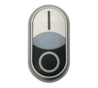 Eaton Eaton Bouton double pression lumineux, marqué M22-DDL-WS-X1/X0 Quantité:1