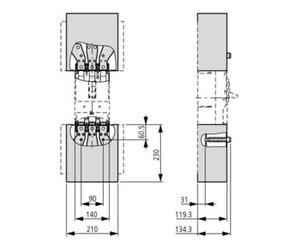 Eaton Eaton Capot de protection 3 pôles large NZM4-XKSAV Quantité:1