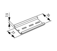 Eaton Eaton Rail DIN 35 × 7,5 mm TS35X7,5 Quantité:1