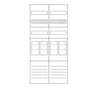 Eaton Eaton Tableau de comptage 1050 mm, 4ZP, 5 pôles ZSD-Z27B0019 Quantité:1