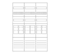 Eaton Eaton Tableau de comptage 1050 mm, 6ZP, 5 pôles ZSD-Z37B0022 Quantité:1