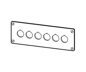 Eaton Eaton Tableau encastré pour bouton d'arrêt d'urgence M22-E6 Quantité:1