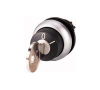 Eaton Electric GmbH Bouton-poussoir à clé 2 positions cr. M22-WRS-MS8, Bouton + interrupteur, Noir