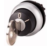 Eaton Electric GmbH Bouton-poussoir à clé 2 positions. M22-WRS-MS5, Bouton + interrupteur, Noir