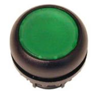 Eaton Electric GmbH Bouton-poussoir plat vert M22S-D-G, Bouton + interrupteur, Noir, Vert