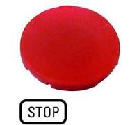 Eaton Electric GmbH Plaque de touche plate rt étiquetée M22-XD-R-GB0, Bouton + interrupteur, Rouge